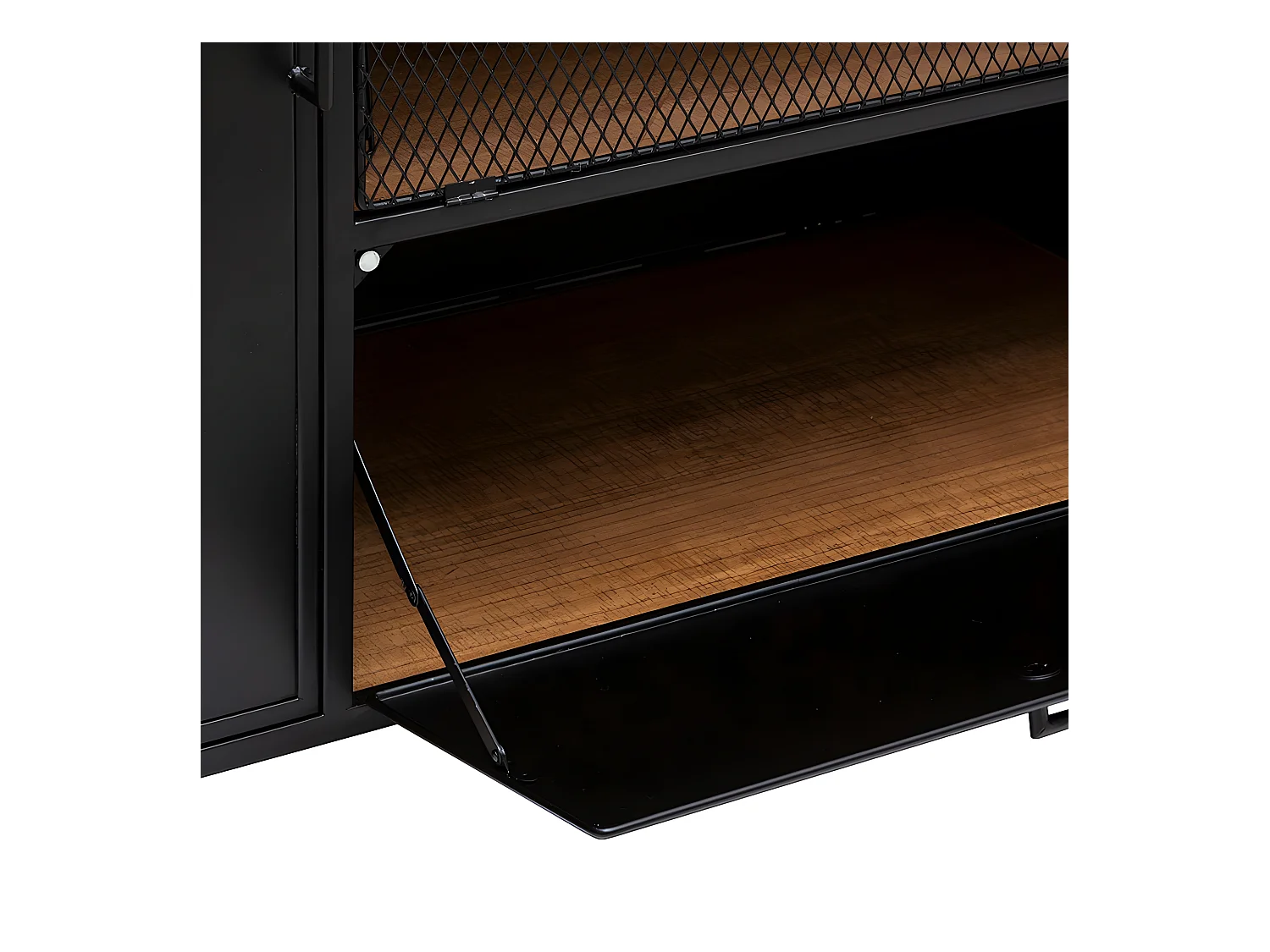 Buffet 2 Portes & 2 Niveaux "Cierna" 140cm Noir