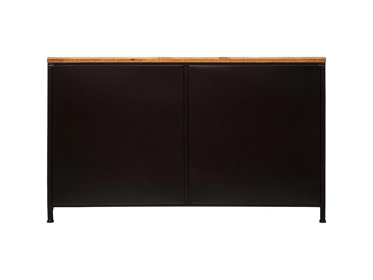 Buffet 2 Portes & 2 Niveaux "Cierna" 140cm Noir