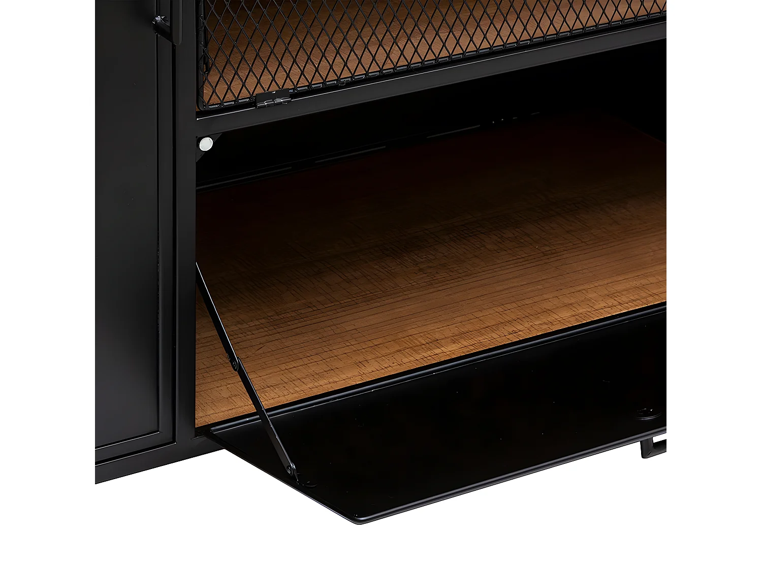 Buffet 2 Portes & 2 Niveaux "Cierna" 140cm Noir