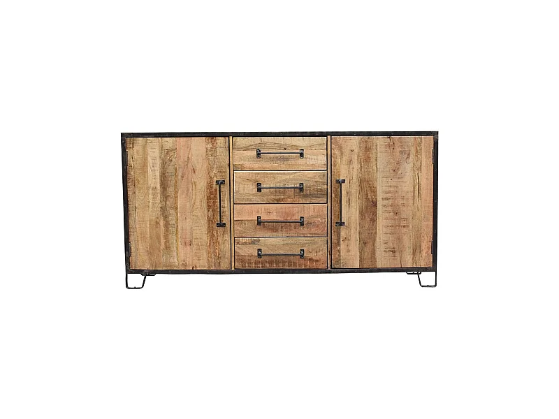 Buffet 2 portes 4 tiroirs manguier