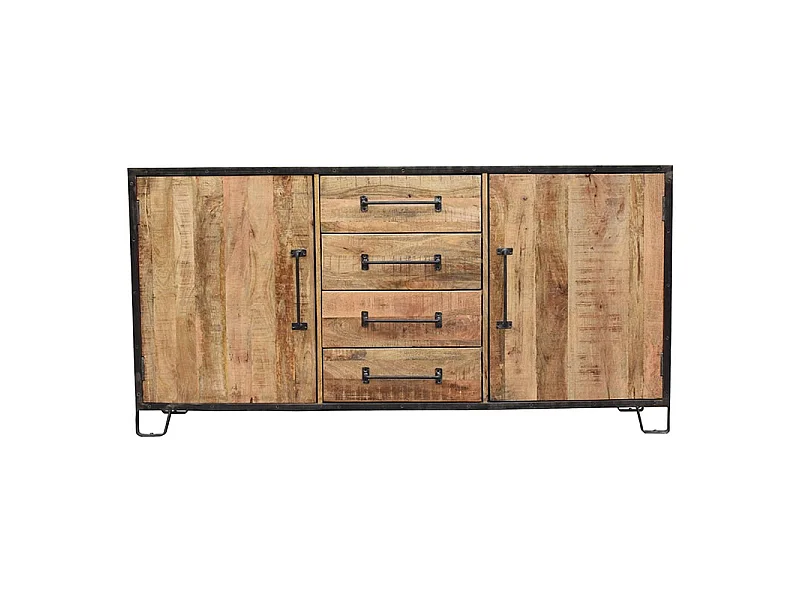 Buffet 2 portes 4 tiroirs manguier