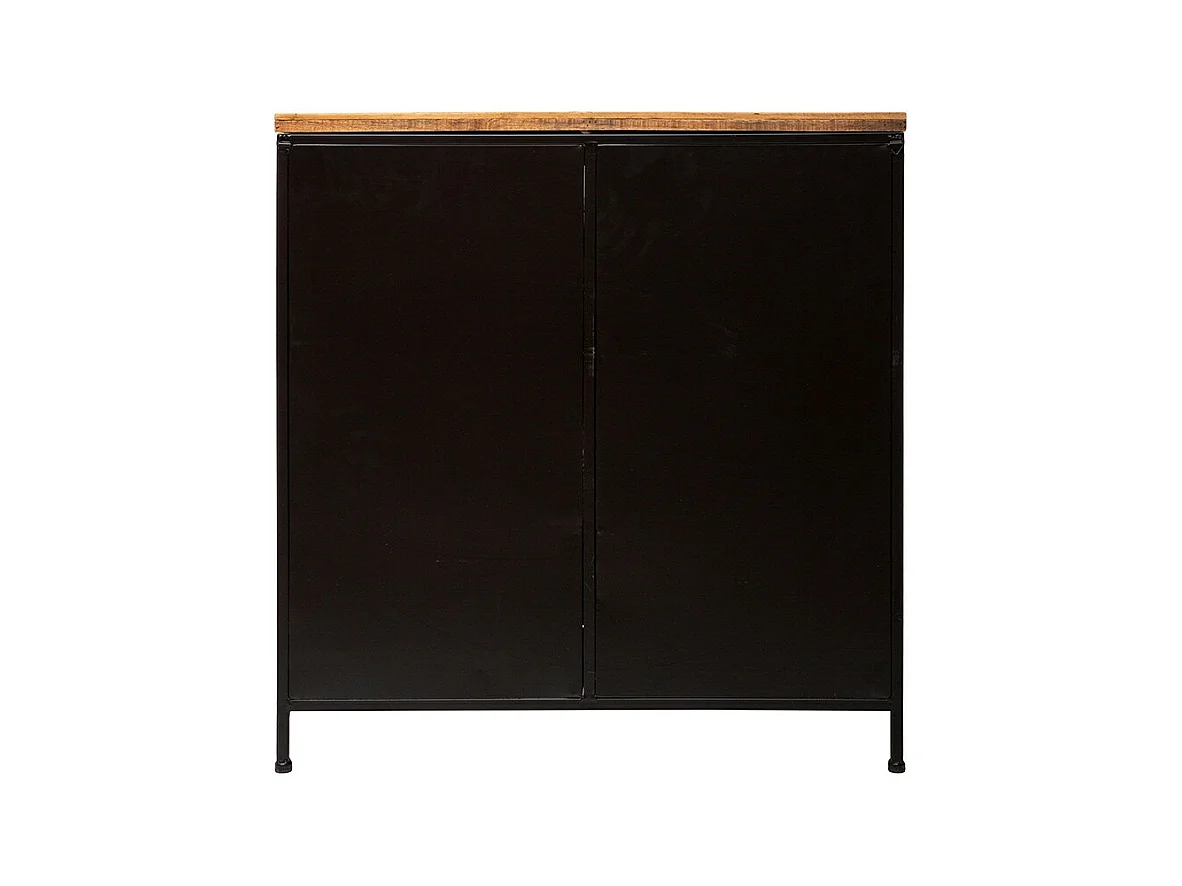 Buffet 1 Porte & 2 Tiroirs "Cierna" 85cm Noir