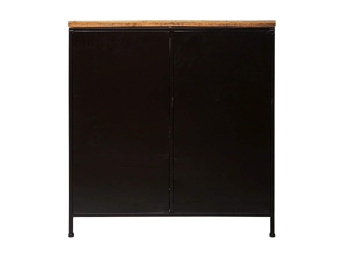Buffet 1 Porte & 2 Tiroirs "Cierna" 85cm Noir