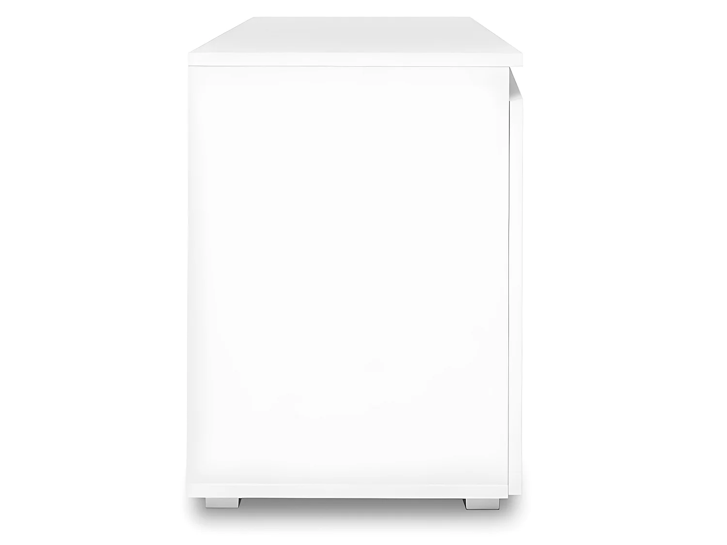 Meuble de rangement 1 porte 3 tiroirs blanc