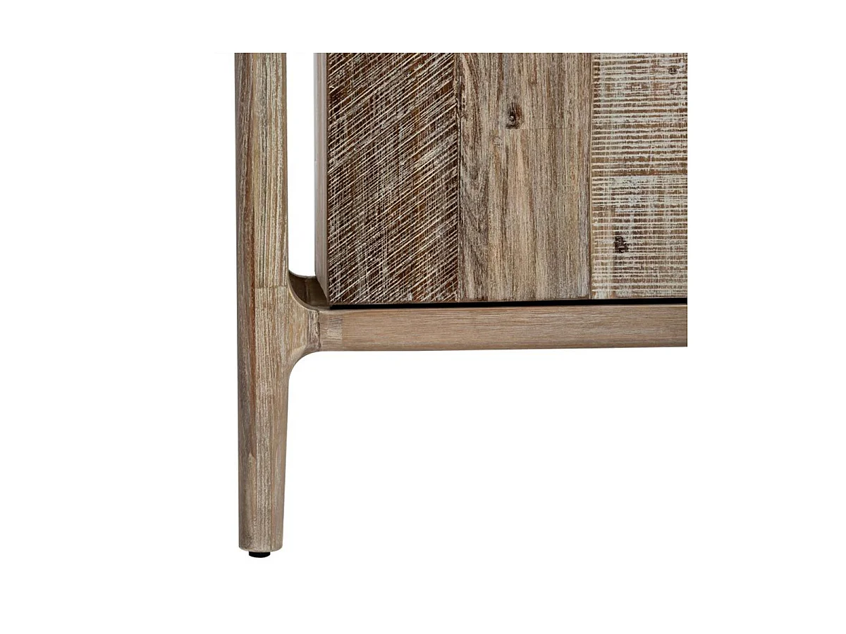 Buffet 3 Portes en Bois "Banila" 160cm Naturel