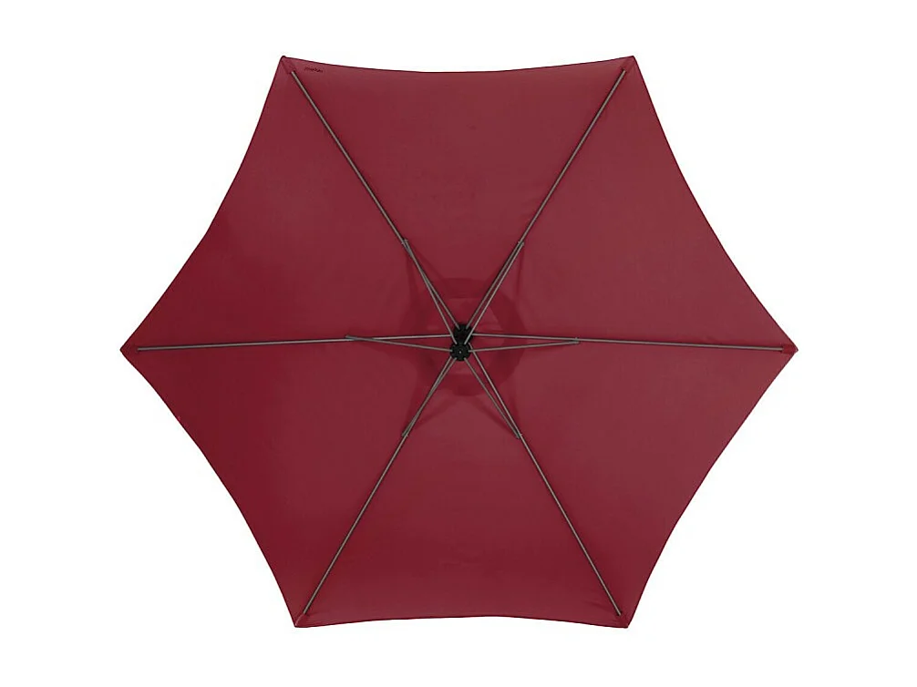 Parasol décentré rond Manoa bordeaux Hespéride