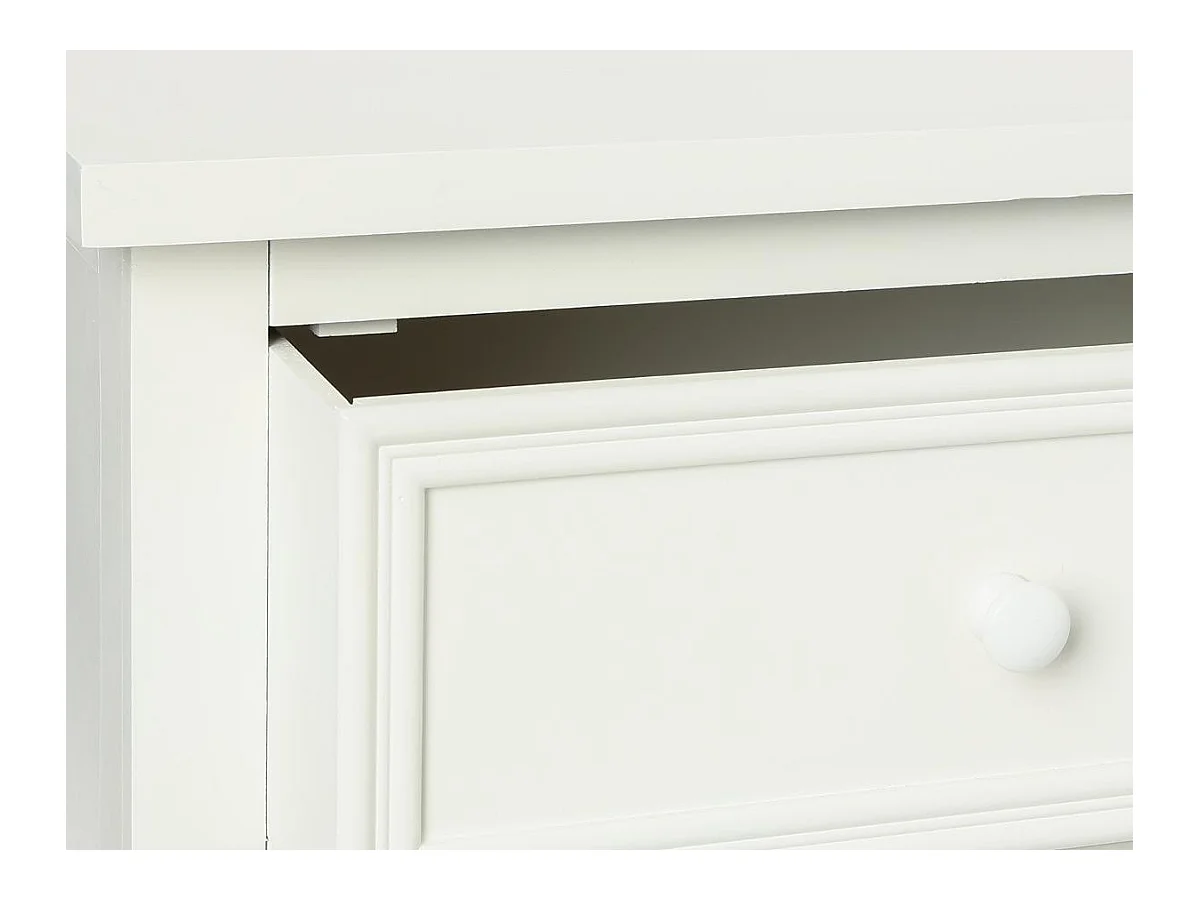 Chiffonnier 6 Tiroirs "Charme" 113cm Blanc