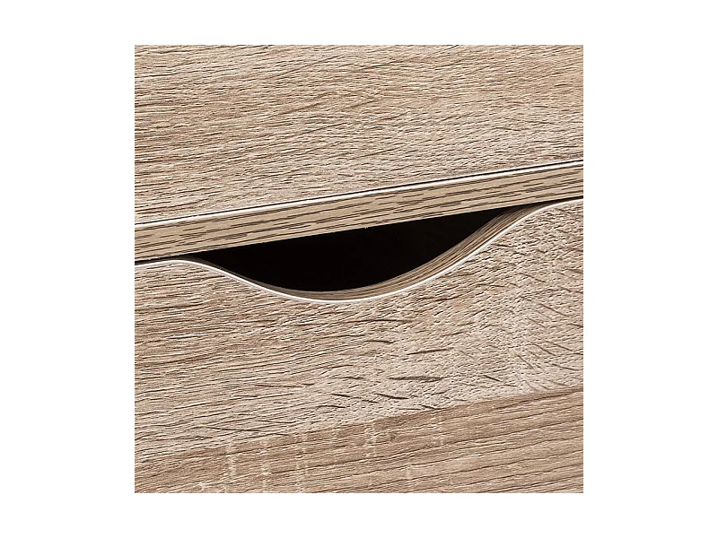 Caisson de Bureau "6 Tiroirs" 100cm Naturel