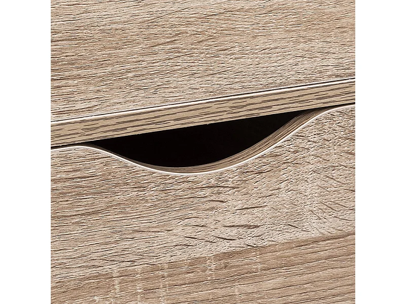 Caisson de Bureau "6 Tiroirs" 100cm Naturel