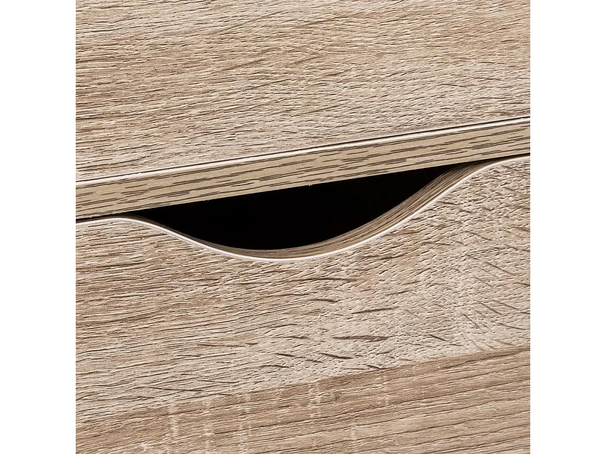 Caisson de Bureau "6 Tiroirs" 100cm Naturel