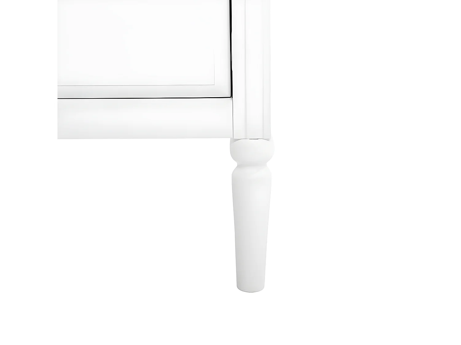 Chiffonnier 5 Tiroirs en Bois "Solen" 108cm Blanc