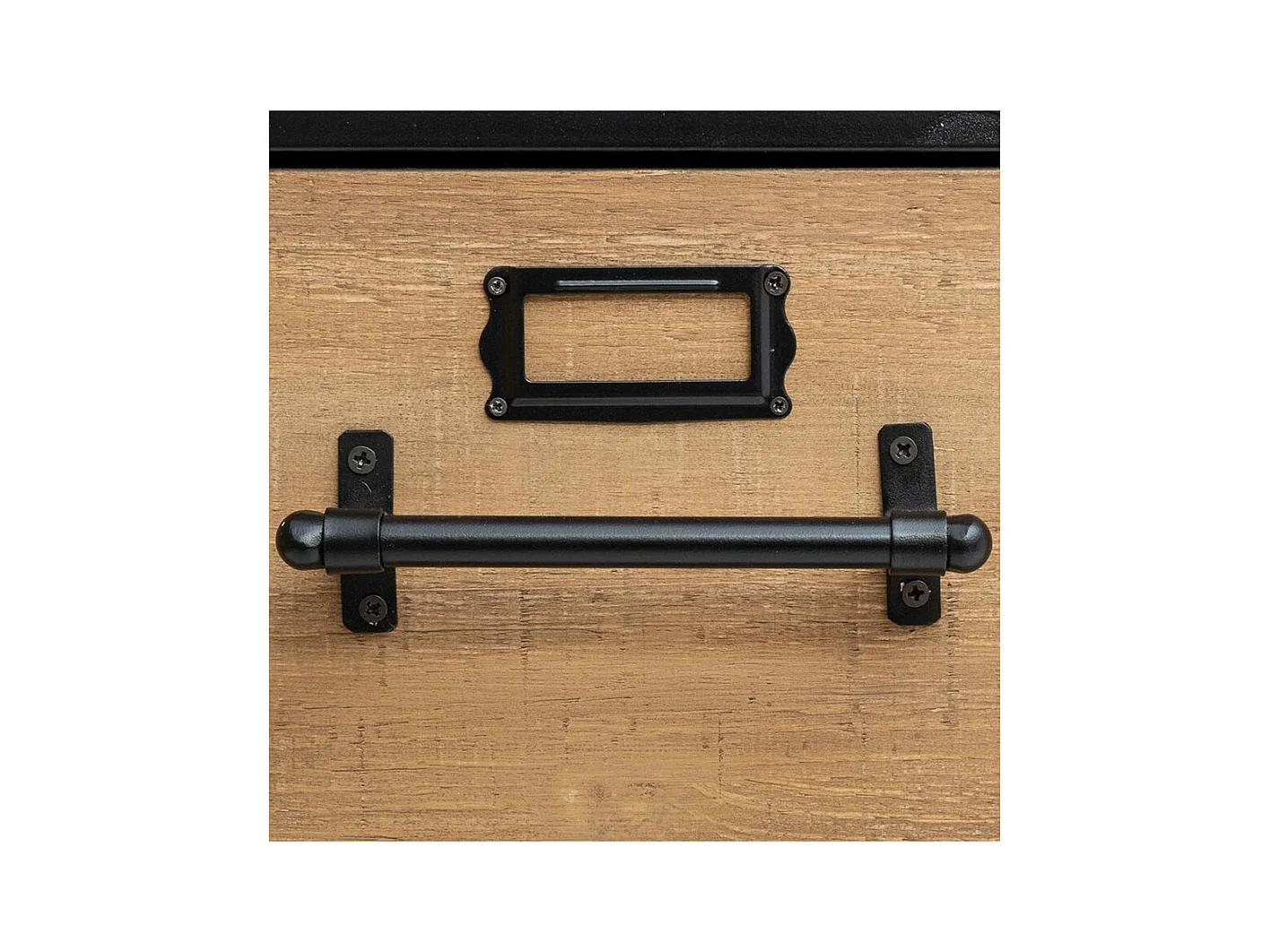 Chiffonnier Design 5 Tiroirs "Baris" 87cm Noir