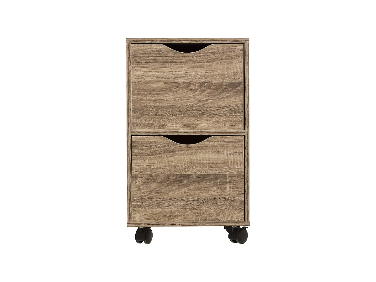 Tour de Rangement "2 Tiroirs" 56cm Naturel