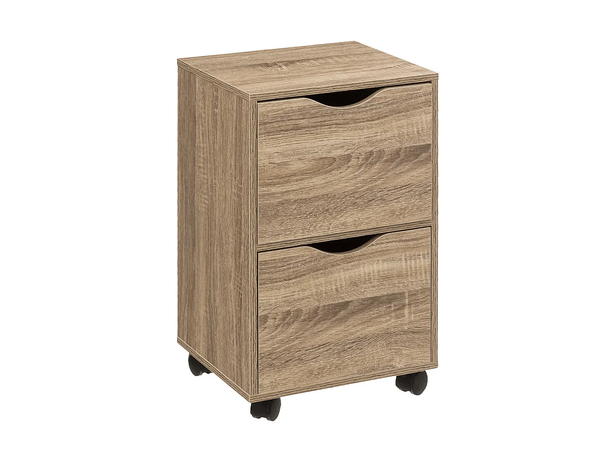 Tour de Rangement "2 Tiroirs" 56cm Naturel