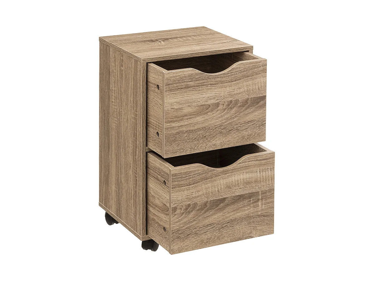 Tour de Rangement "2 Tiroirs" 56cm Naturel