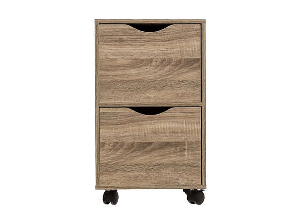 Tour de Rangement "2 Tiroirs" 56cm Naturel