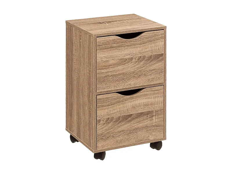 Tour de Rangement "2 Tiroirs" 56cm Naturel