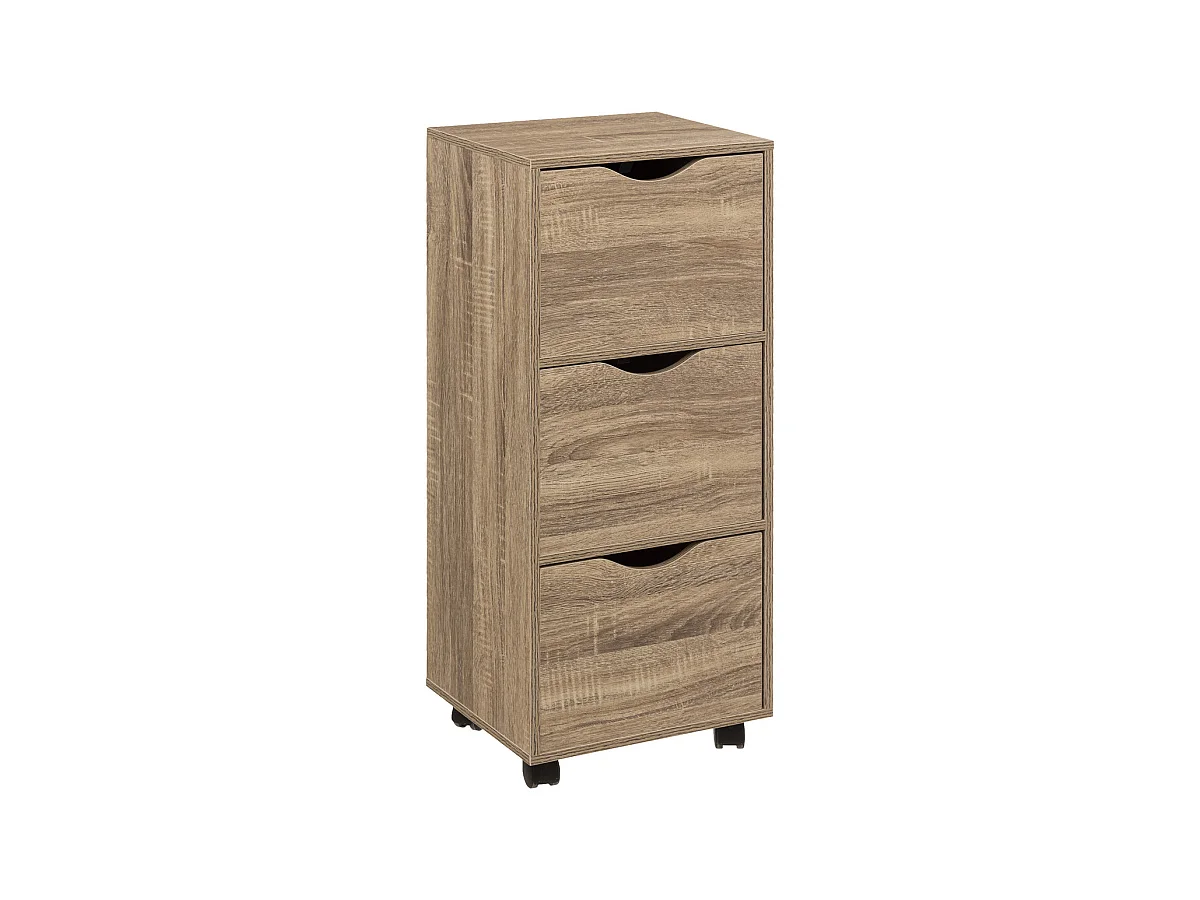 Tour de Rangement "3 Tiroirs" 80cm Naturel
