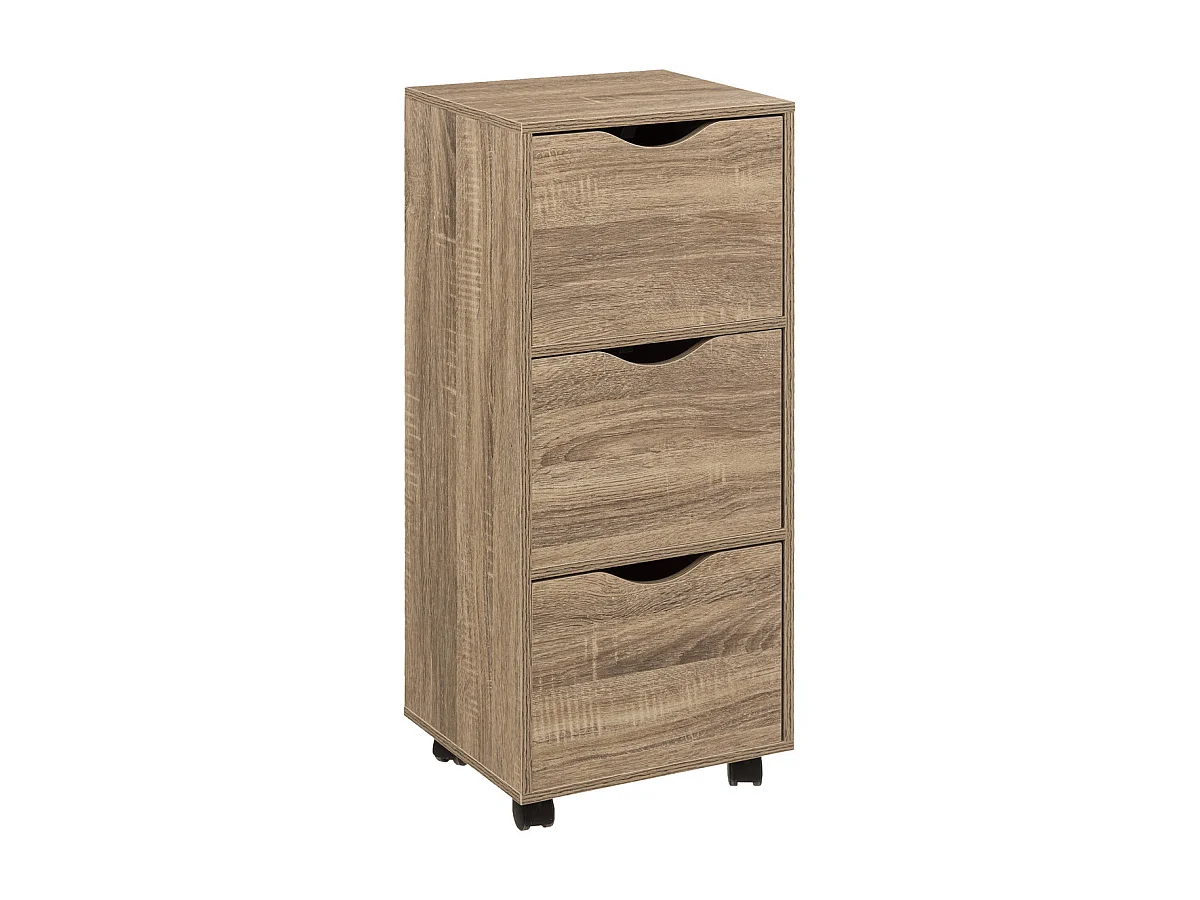 Tour de Rangement "3 Tiroirs" 80cm Naturel