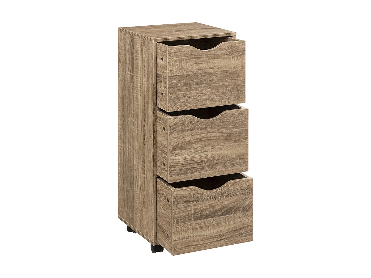Tour de Rangement "3 Tiroirs" 80cm Naturel