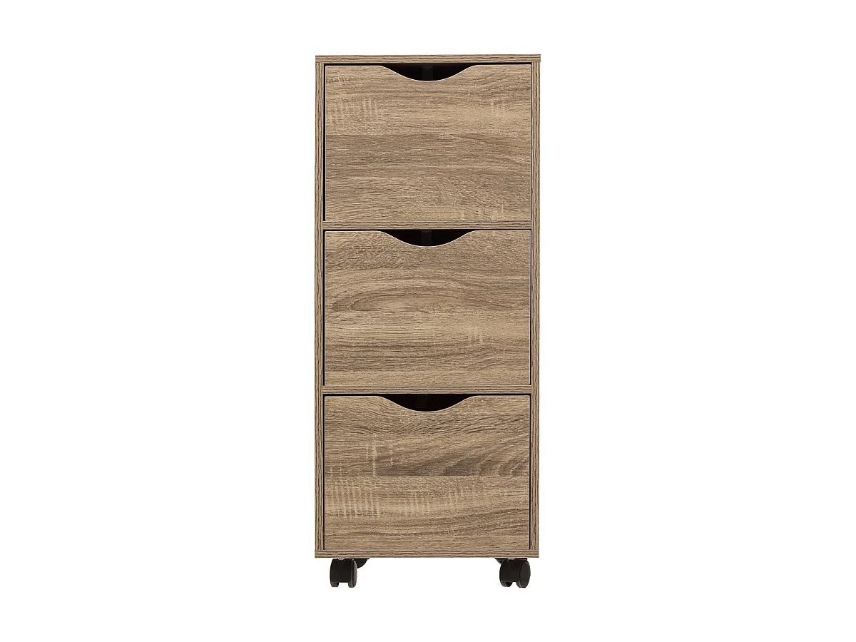 Tour de Rangement "3 Tiroirs" 80cm Naturel