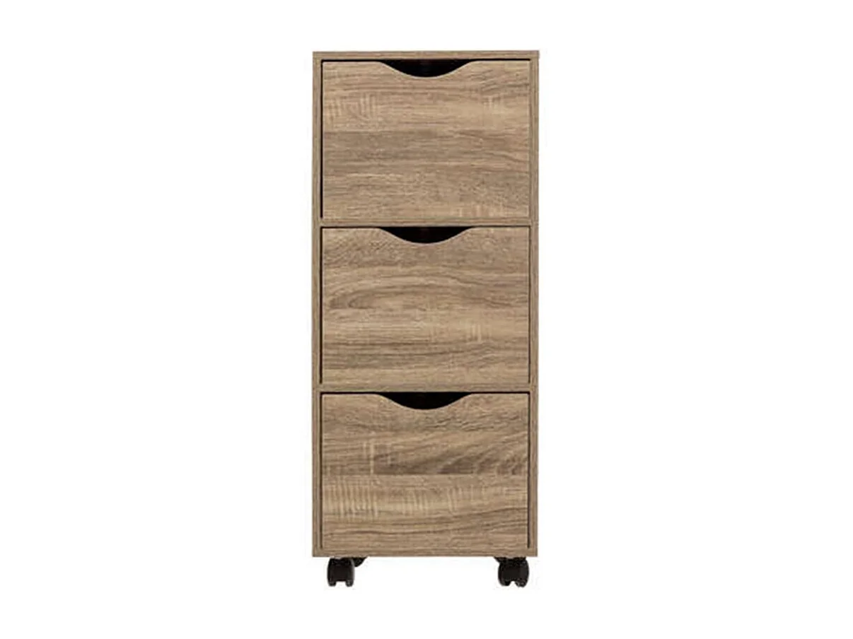Tour de Rangement "3 Tiroirs" 80cm Naturel