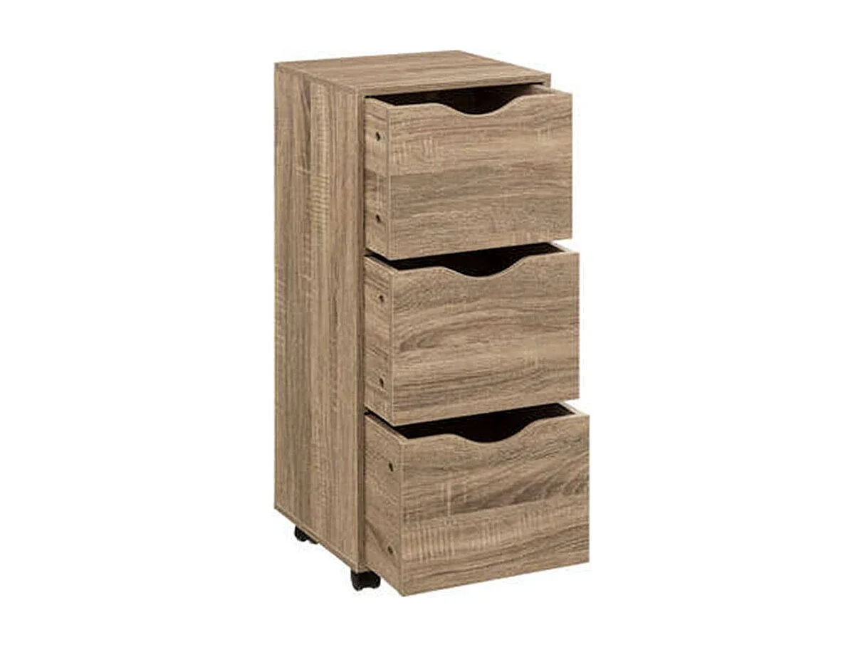 Tour de Rangement "3 Tiroirs" 80cm Naturel