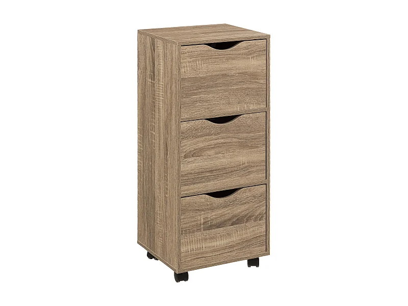 Tour de Rangement "3 Tiroirs" 80cm Naturel