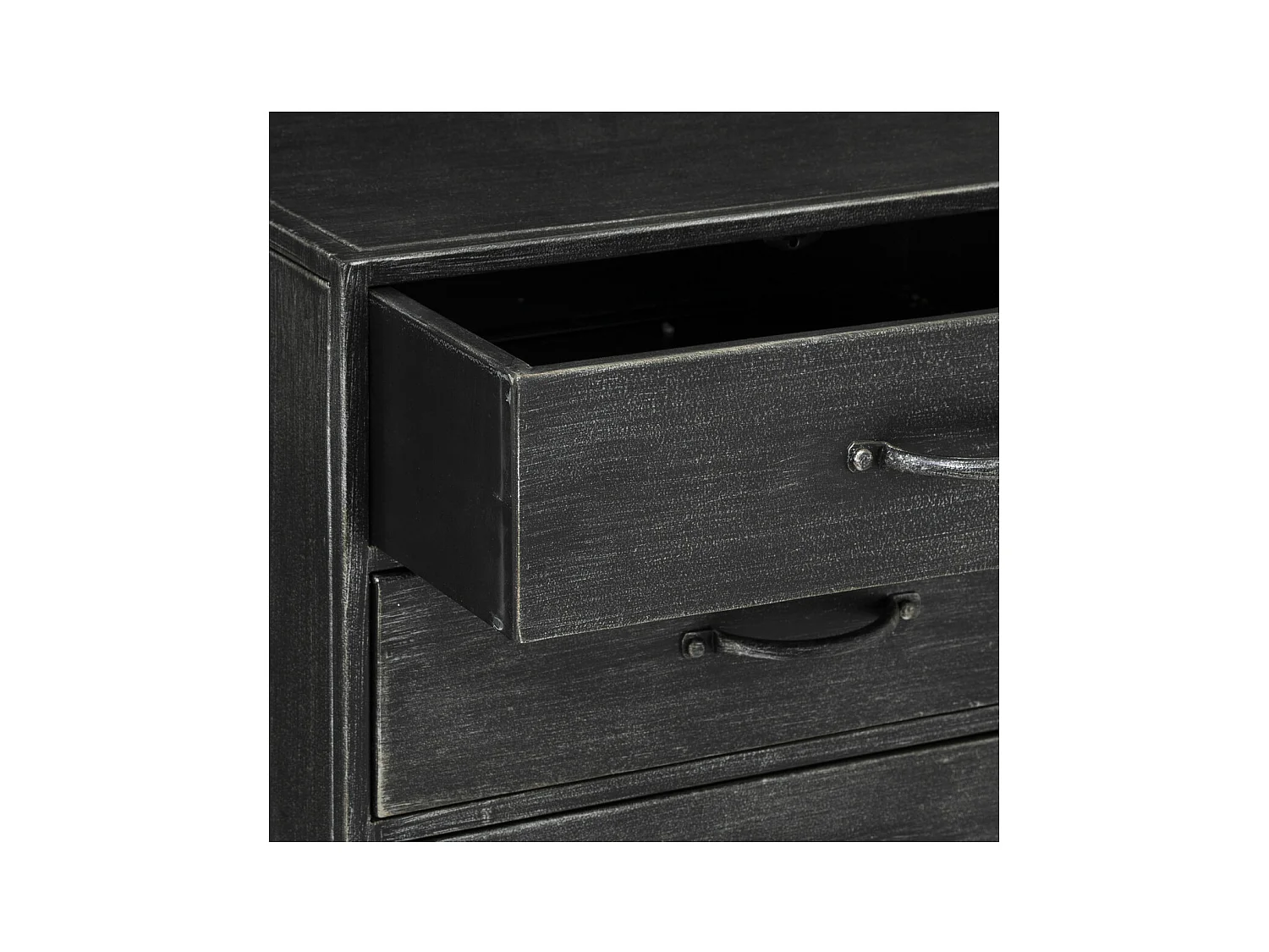 Chiffonnier 6 Tiroirs en Métal "Sevin" 96cm Gris