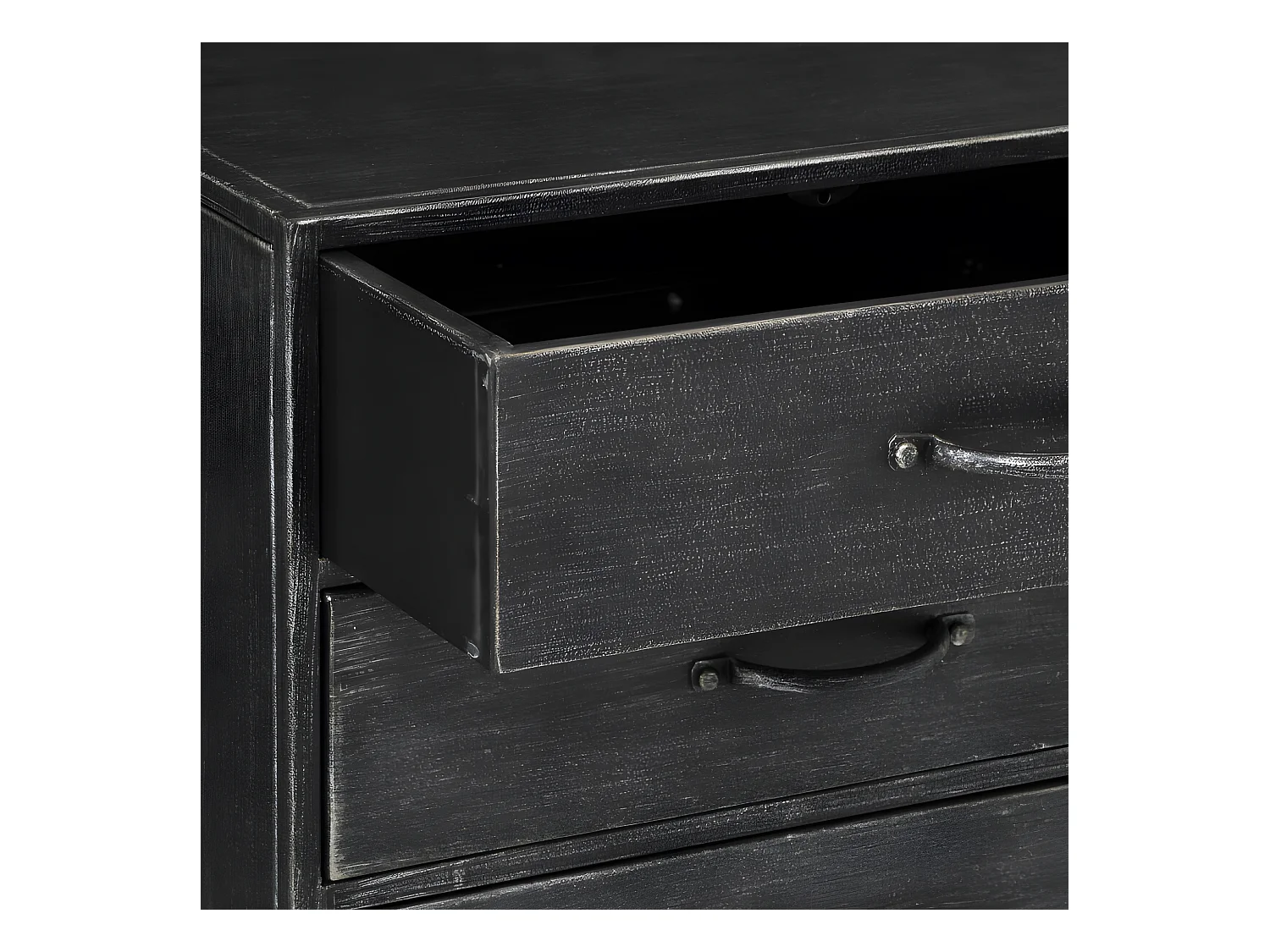 Chiffonnier 6 Tiroirs en Métal "Sevin" 96cm Gris