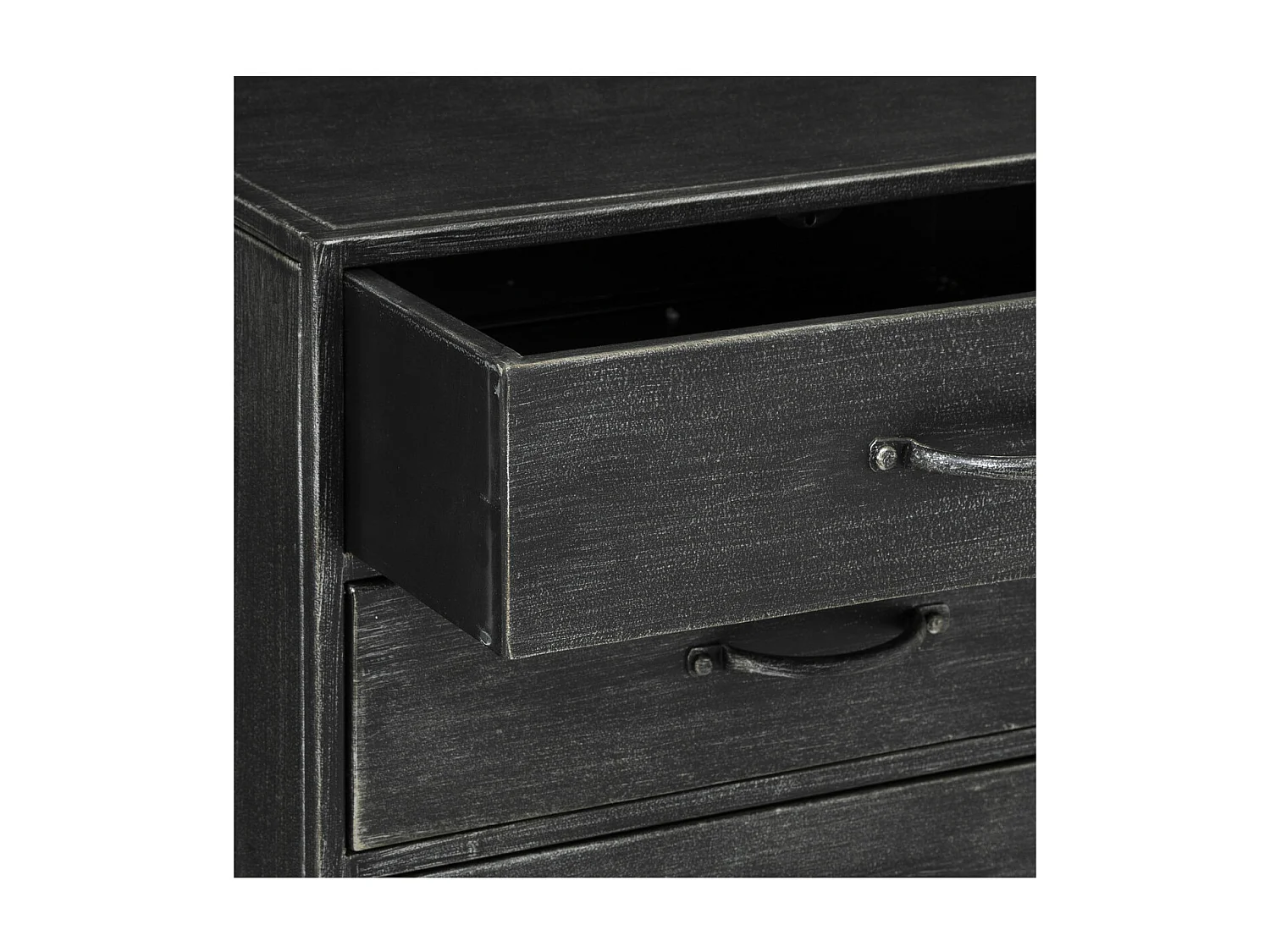 Chiffonnier 6 Tiroirs en Métal "Sevin" 96cm Gris