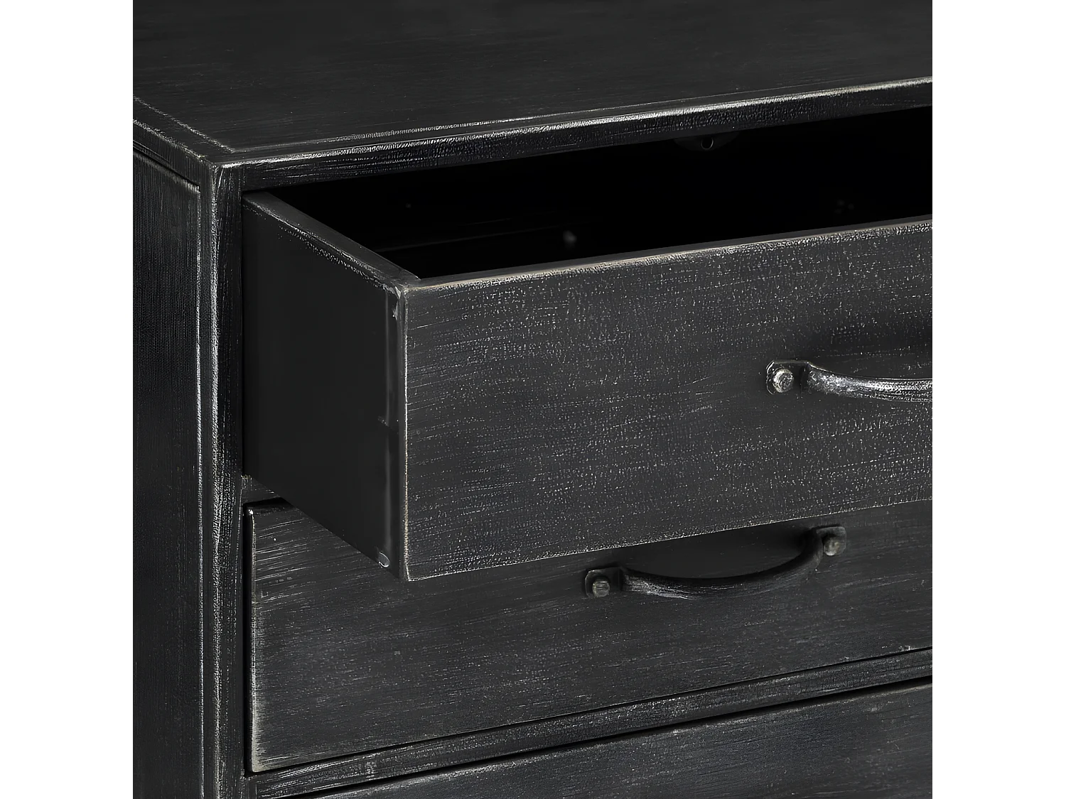 Chiffonnier 6 Tiroirs en Métal "Sevin" 96cm Gris