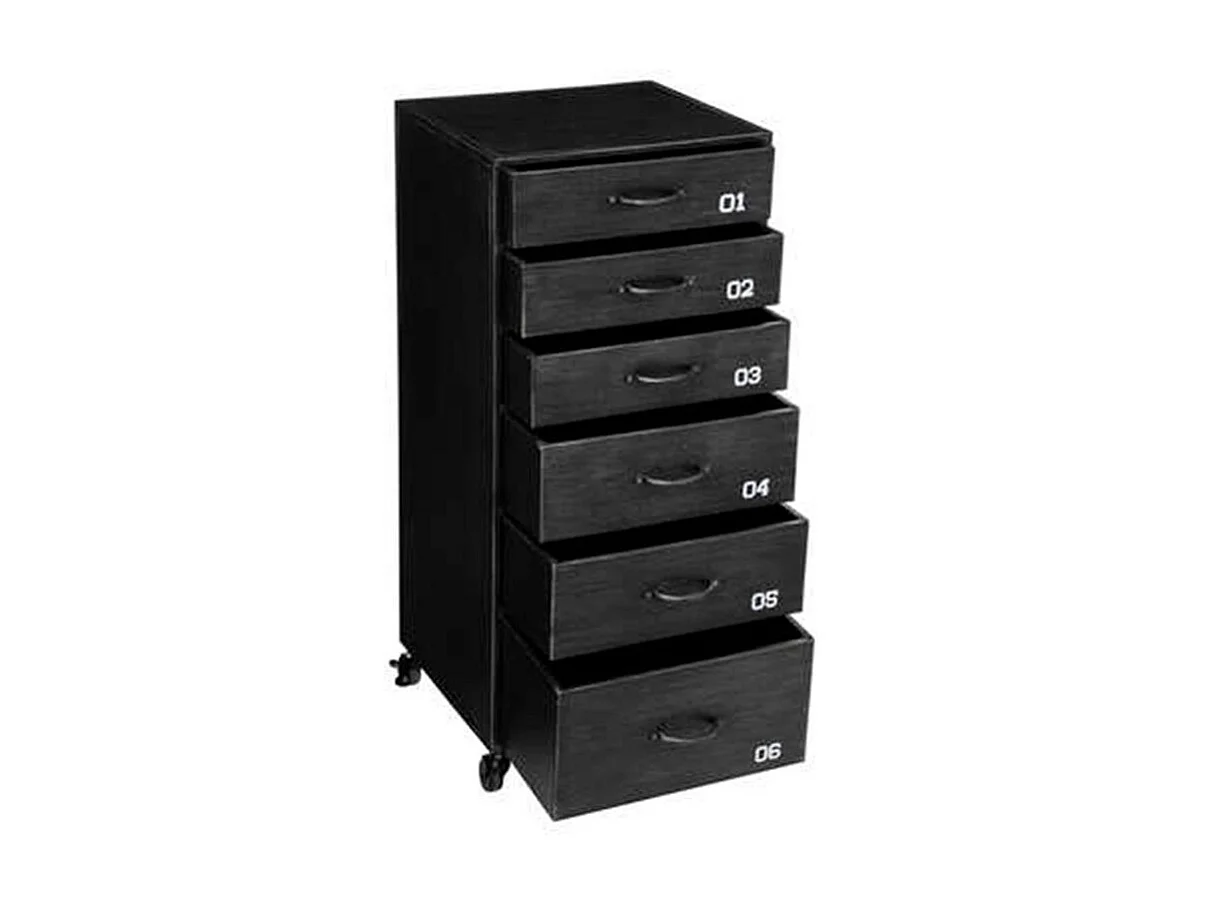 Chiffonnier 6 Tiroirs en Métal "Sevin" 96cm Gris