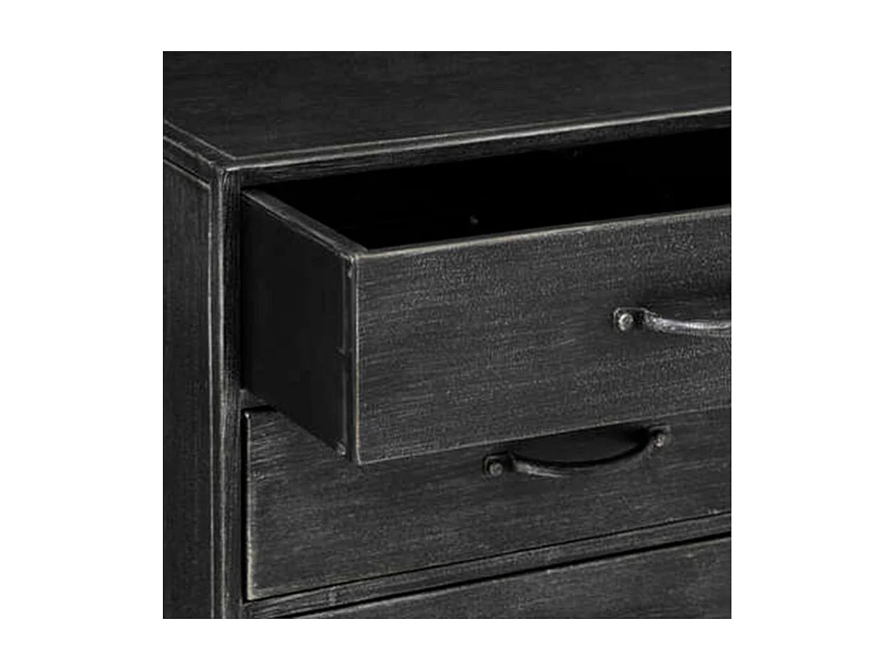 Chiffonnier 6 Tiroirs en Métal "Sevin" 96cm Gris