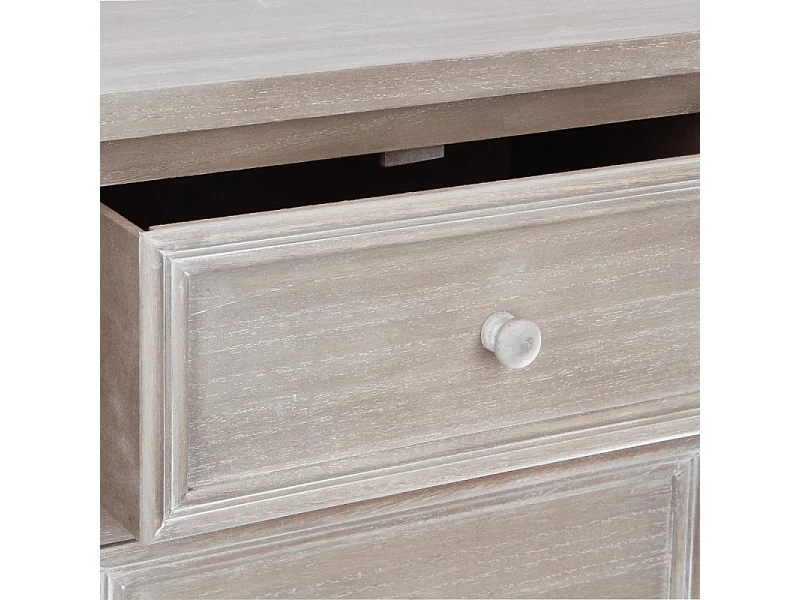 Chiffonnier 6 Tiroirs "Charme" 113cm Naturel