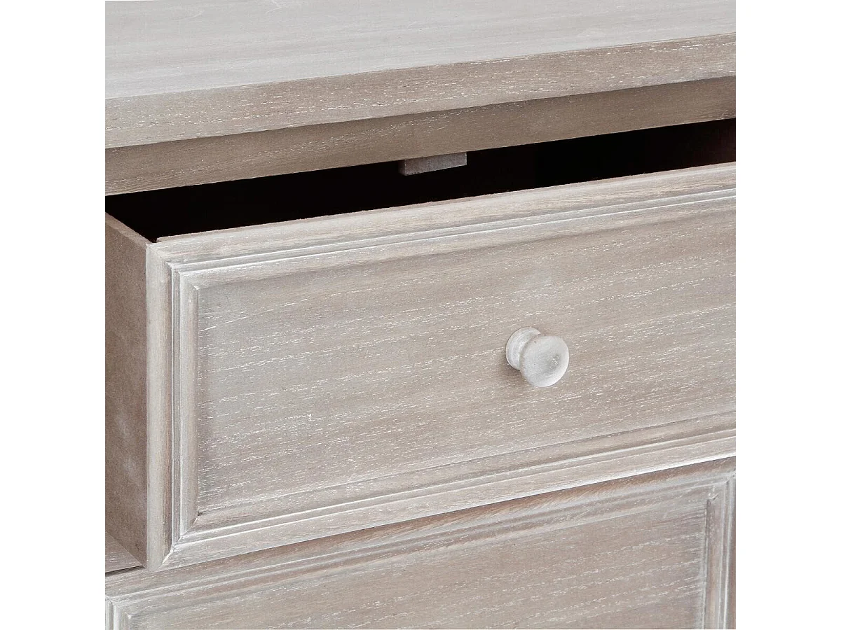 Chiffonnier 6 Tiroirs "Charme" 113cm Naturel