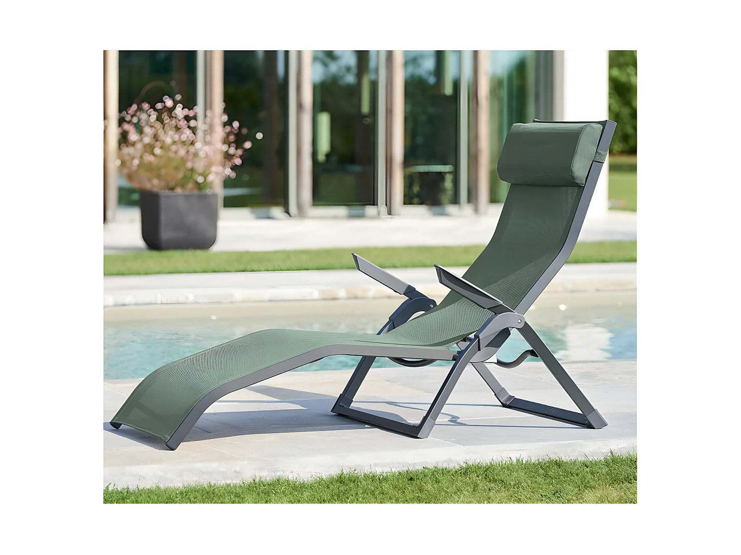 Transat 2 positions olive / graphite Decima Hespéride