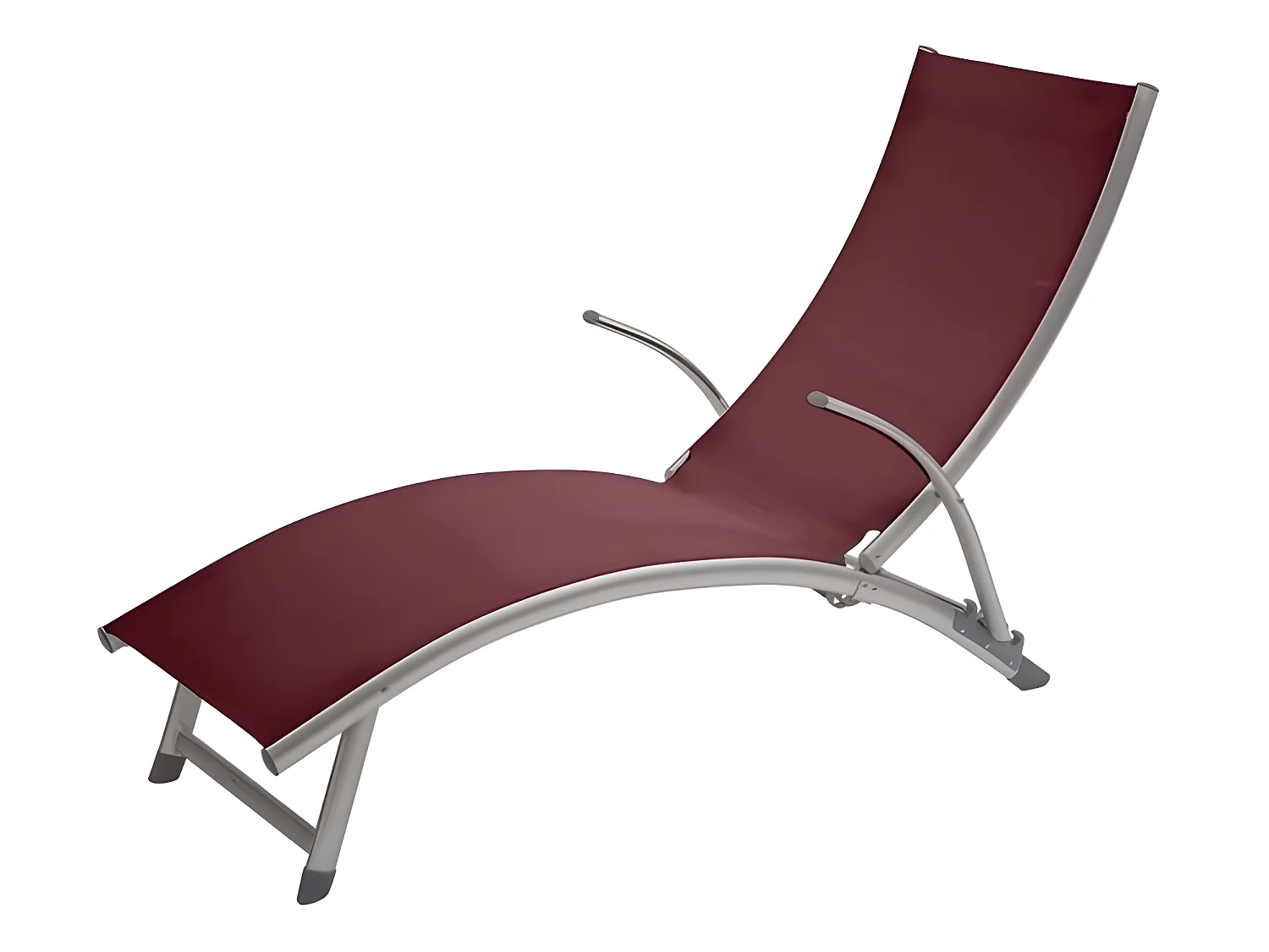 Transat Samba pliable et empilable bordeaux Hespéride - Bordeaux