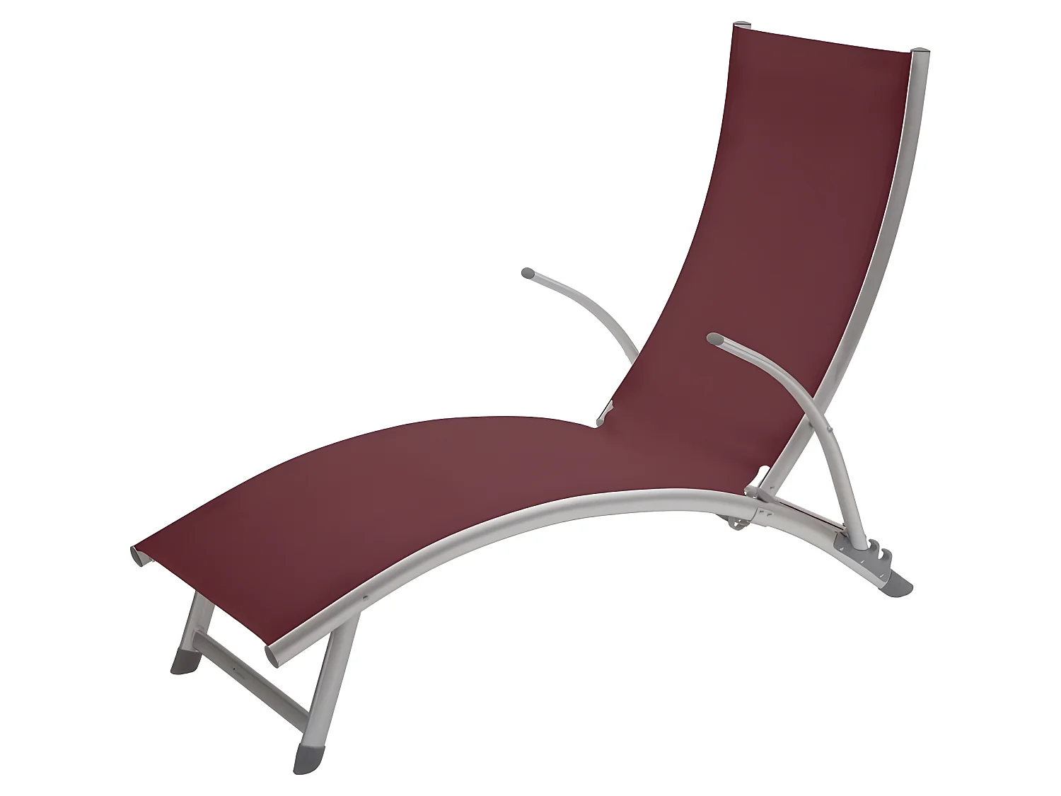 Transat Samba pliable et empilable bordeaux Hespéride - Bordeaux