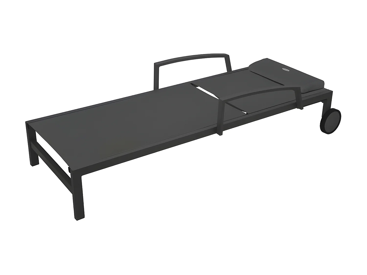 Transat Ocala inclinable anthracite/graphite Hespéride