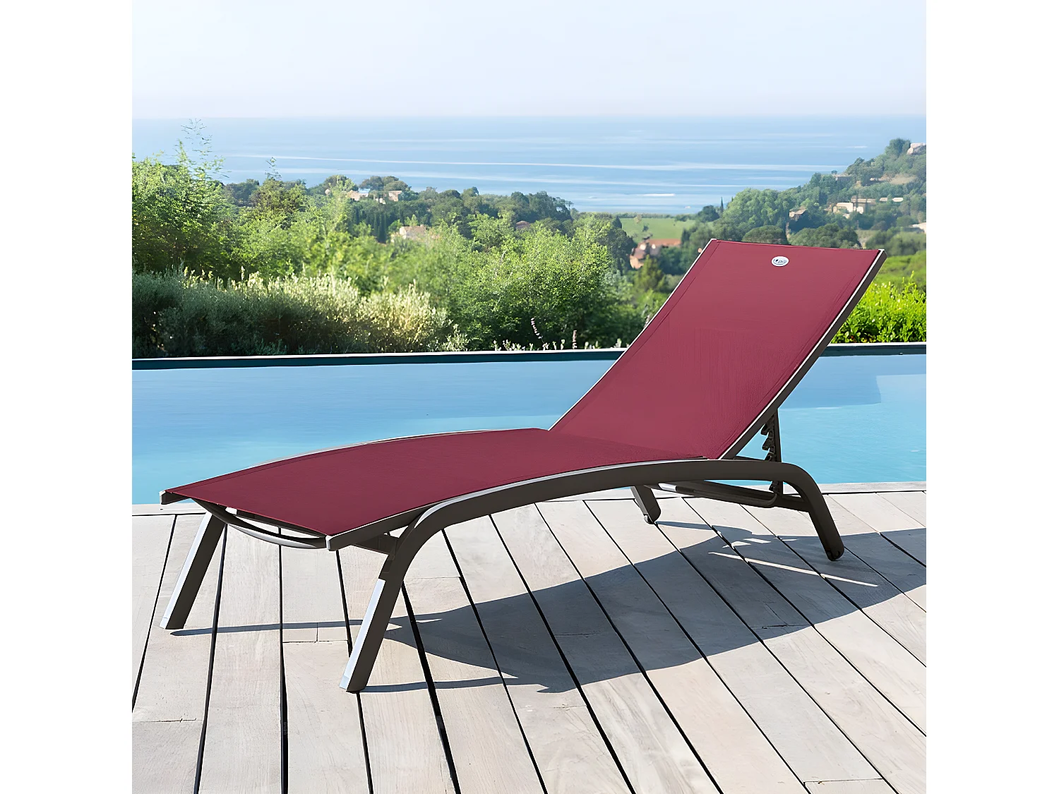 Transat Bonao bordeaux/graphite Hespéride