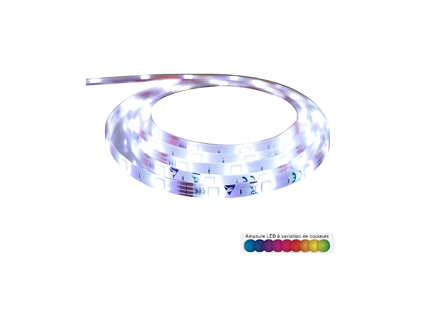 Ruban 150 Leds 5 m multicolore télécommande