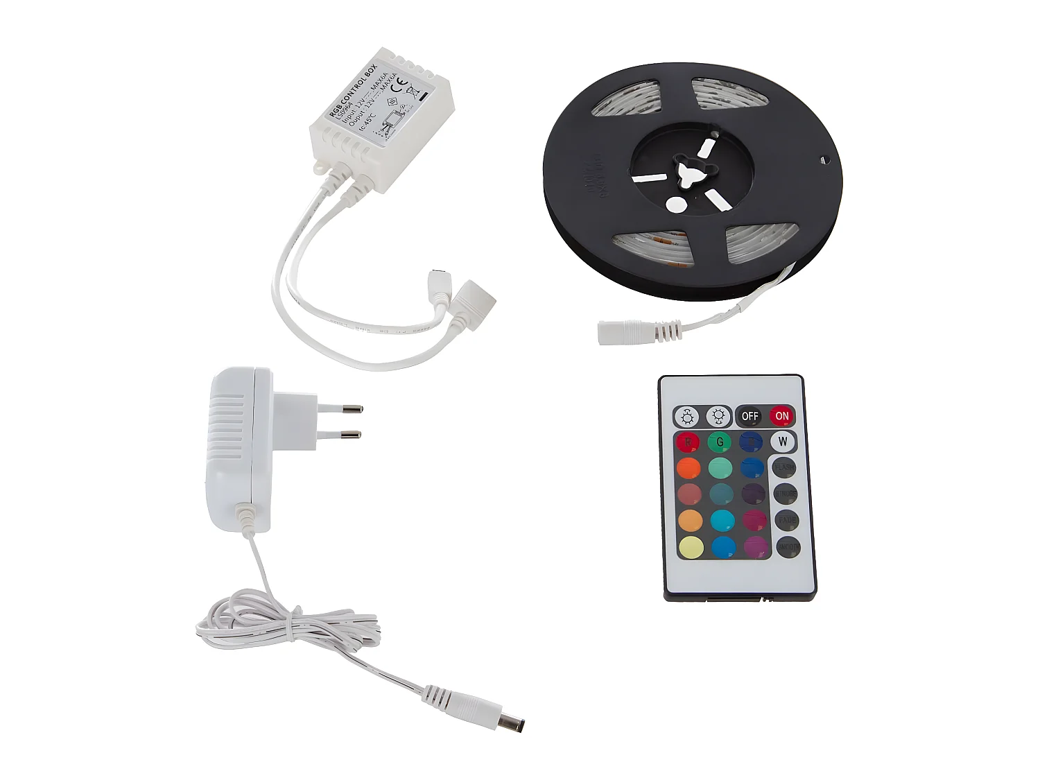 Ruban 150 Leds 5 m multicolore télécommande