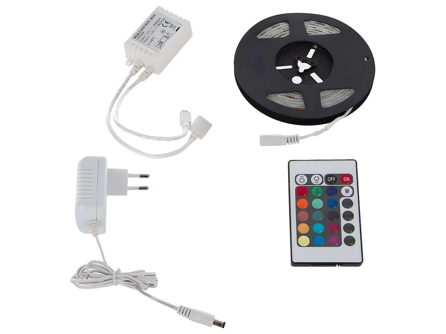 Ruban 150 Leds 5 m multicolore télécommande Atmosphera