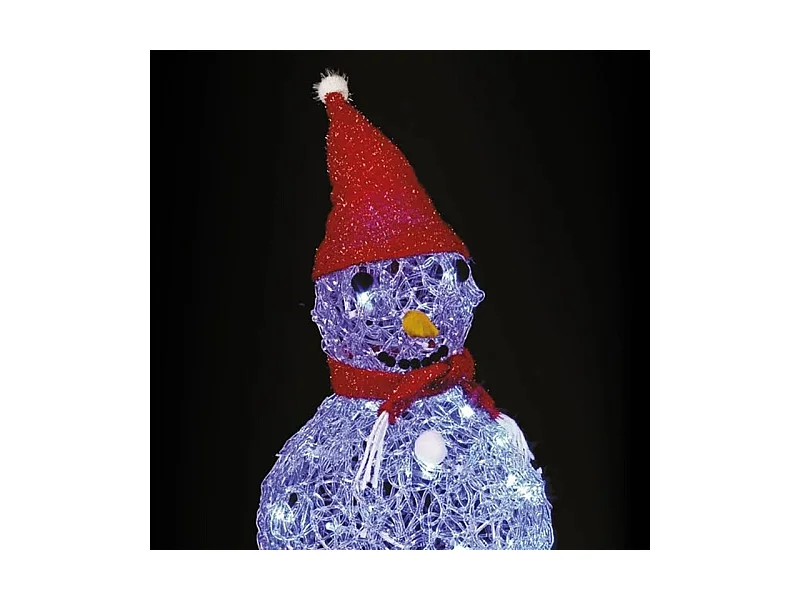 Bonhomme de neige lumineux bleu