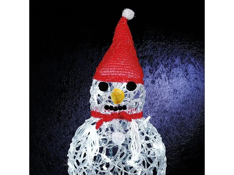 Bonhomme de neige lumineux blanc