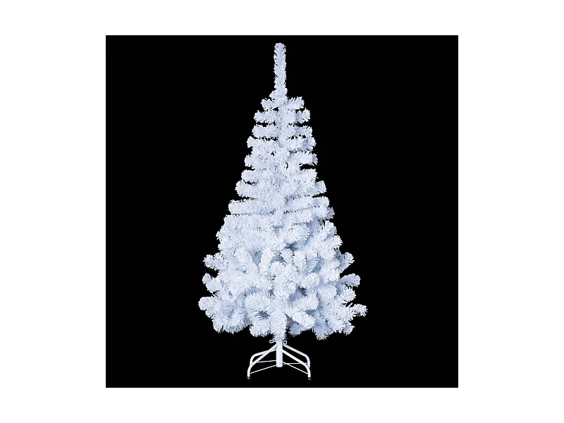 Sapin 150 cm blanc 100% floqué