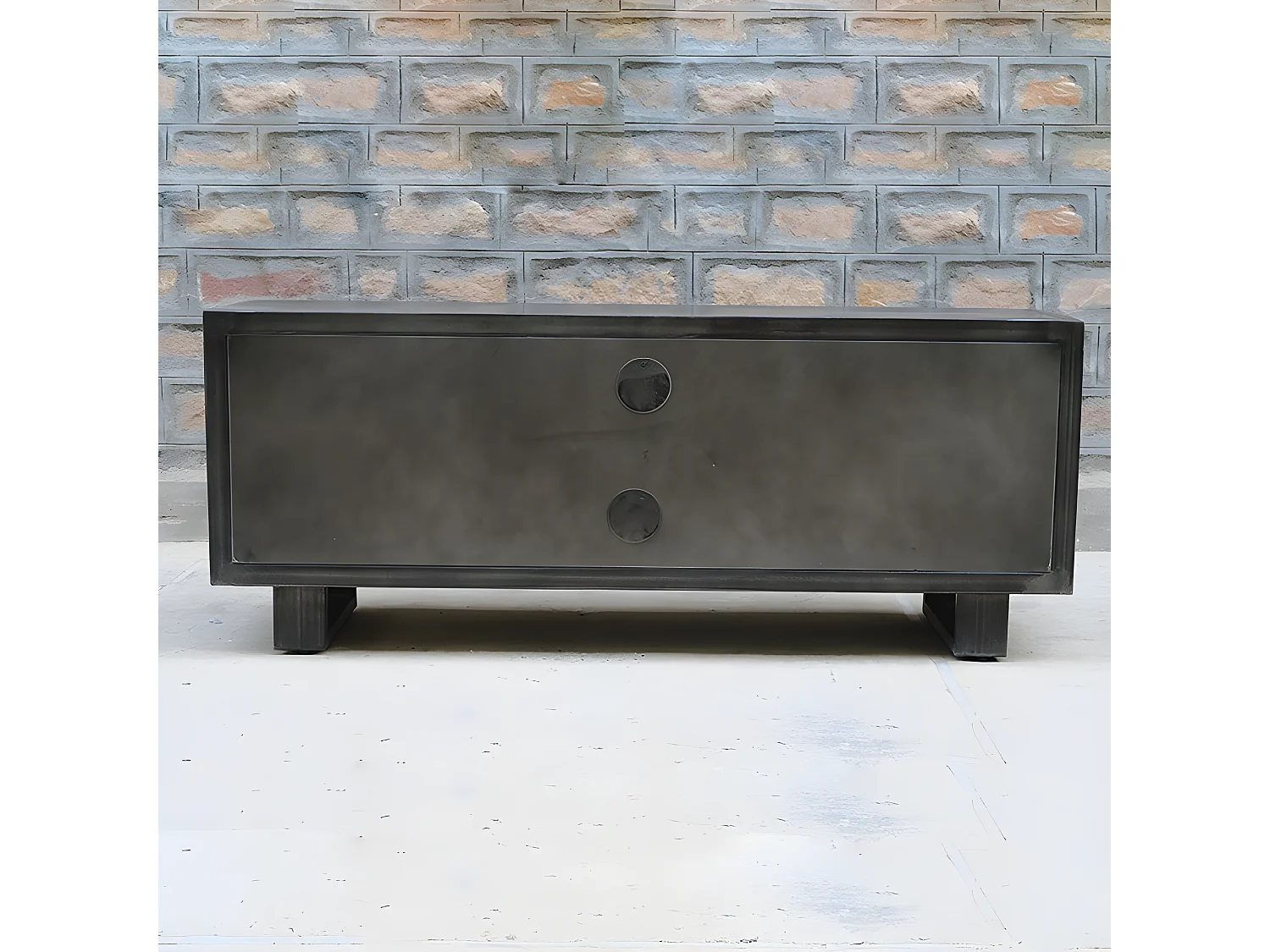 Meuble TV métal et bois Jodhpur 150 cm