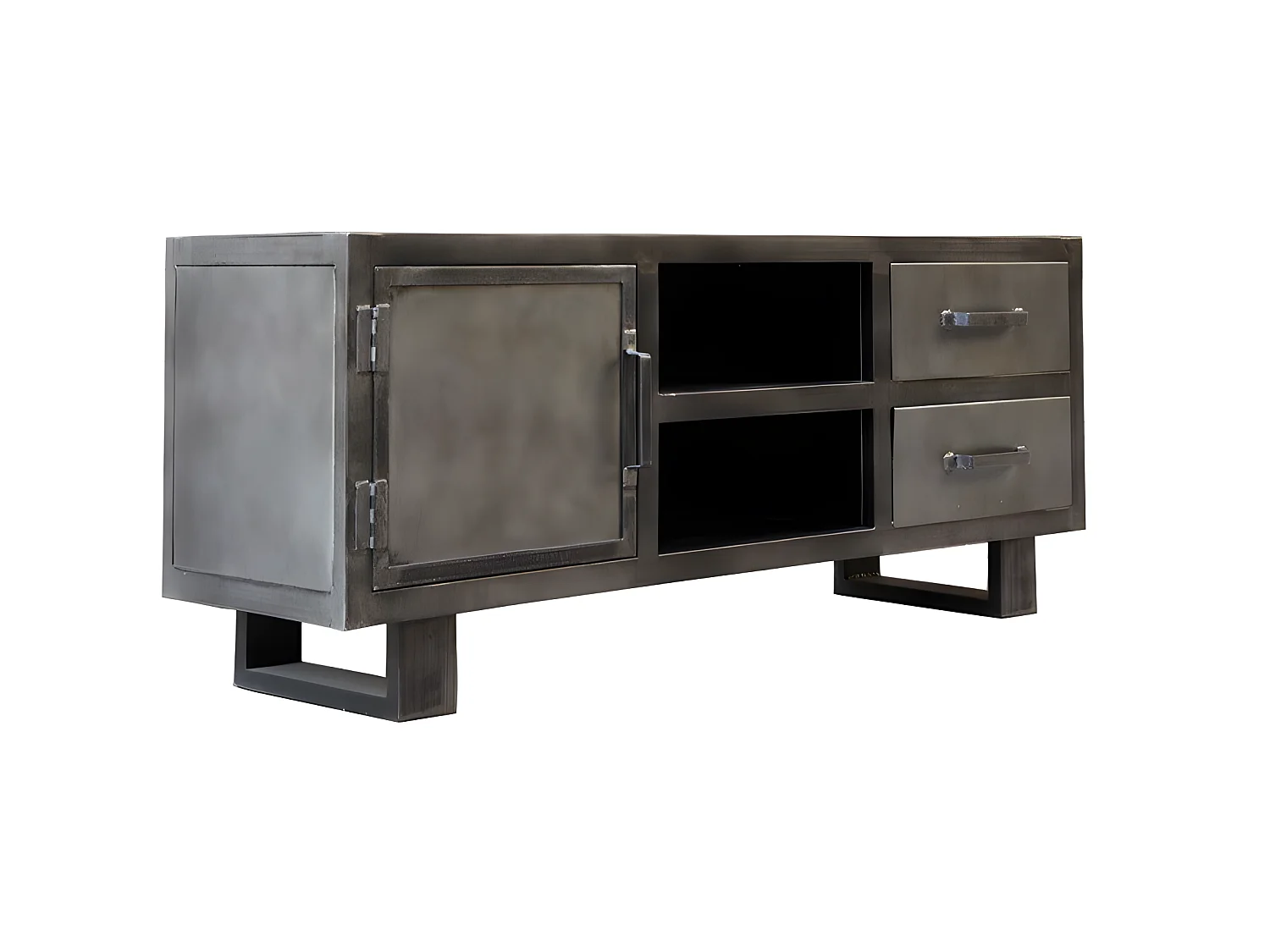 Meuble TV métal noir Jodhpur 150 cm