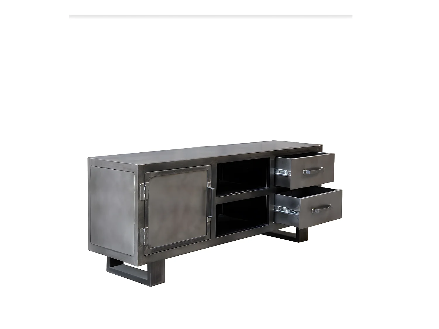 Meuble TV métal noir Jodhpur 150 cm